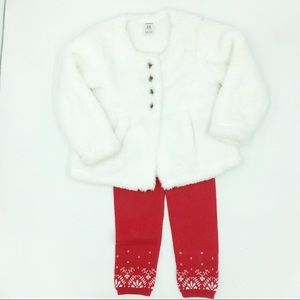 Toddler Girls Christmas Pants Set sz 24 months